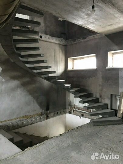 Отмостка. Фундамент. Лестница. Бетонные работы