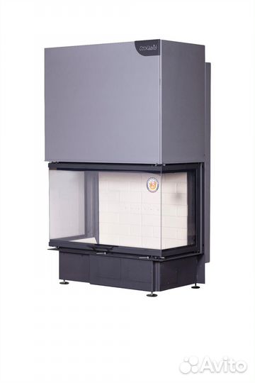 Камин Экокамин дельта 1000 три стекла принтинг