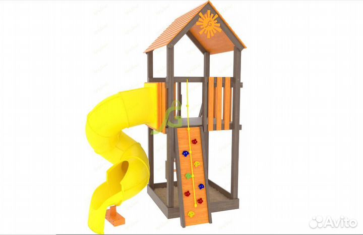 Игровая площадка Панда Фани Tower с трубой