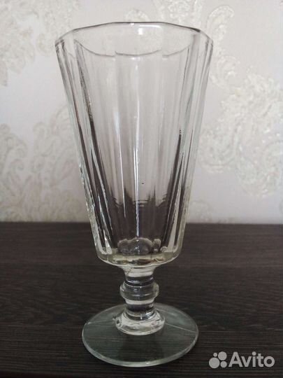 Фужеры хрустальные Богемия и СССР лафитник