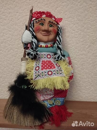 Кукла-сувенир Баба Яга, ручная работа