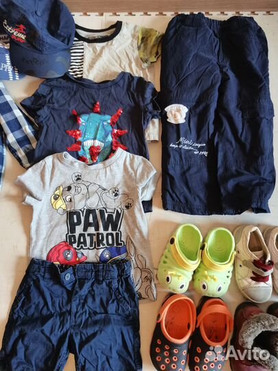 Детские вещи пакетом на мальчика 86 92