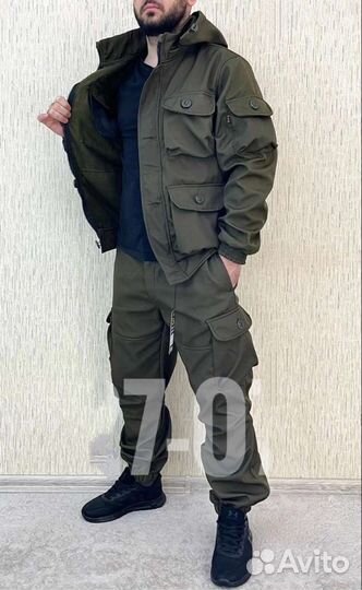 Костюм горка 8 демисезонная олива костюм на флисе