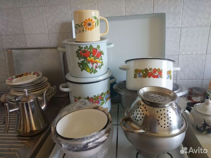 Эмалированная посуда СССР новая 60-70г