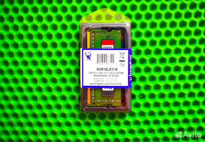 KingSton DDR3 L 1600 MHz 8 GB