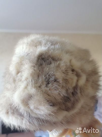 Шапка вязаная норка