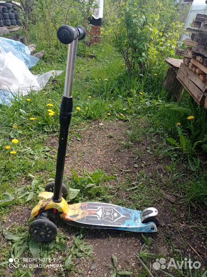 Самокат детский трехколесный бу