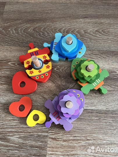 Развивающие деревянные игрушки