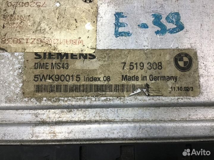 Блок управления двигателем BMW 5-серия E39 1995-20