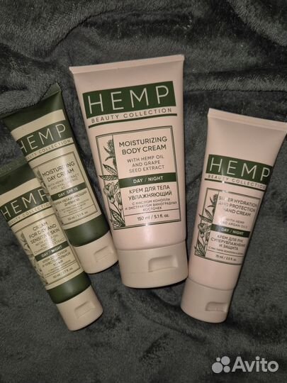 Набор уходовых кремов с маслом конопли