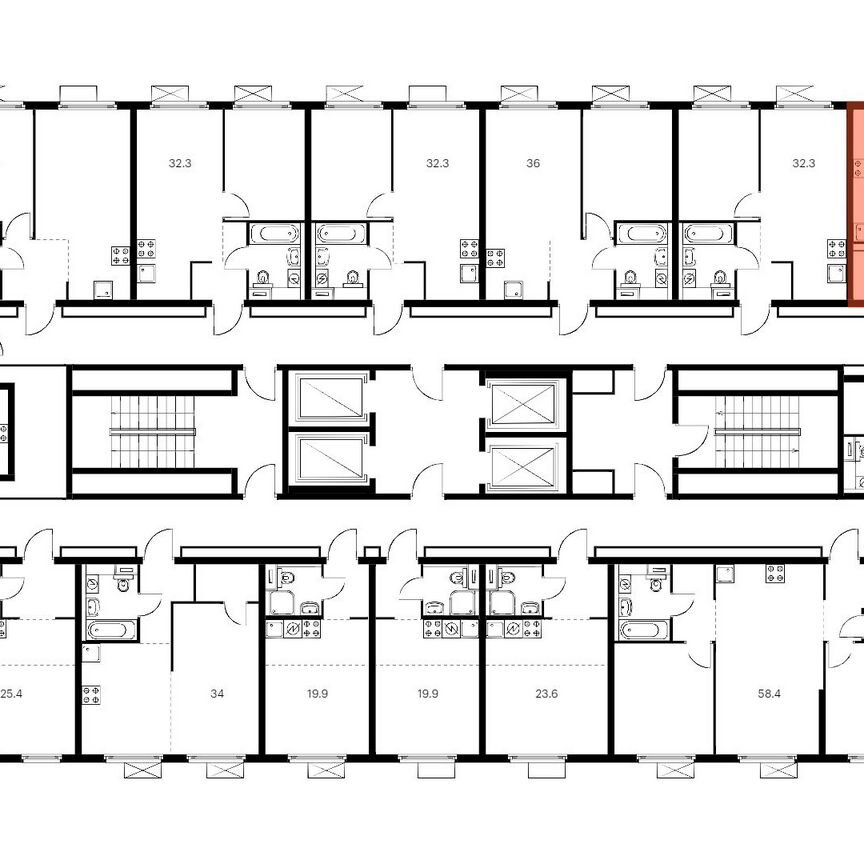 2-к. квартира, 48,7 м², 7/33 эт.