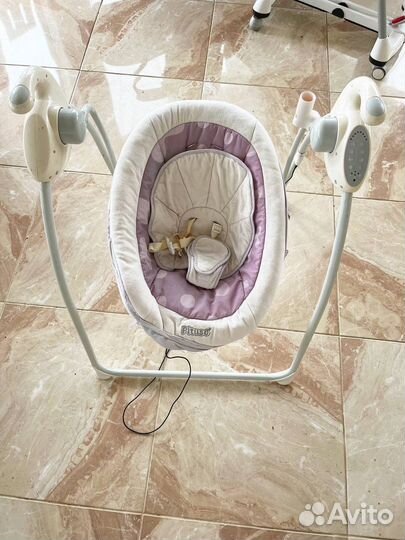 Детские электронные качели и стульчик