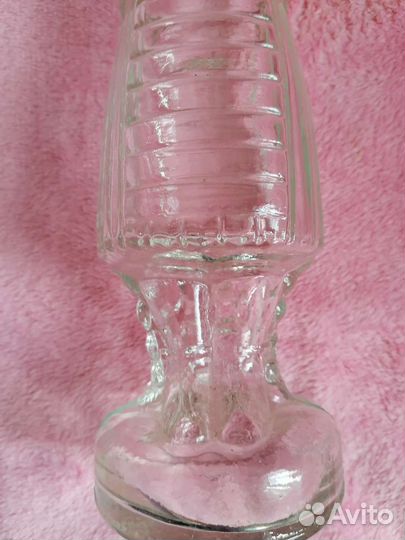 Стеклянная штоф бутылка 