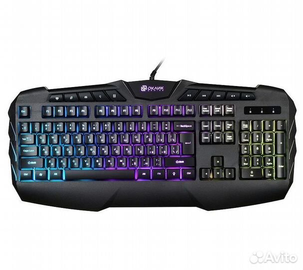 Клавиатура Оклик 777G psycho, черный