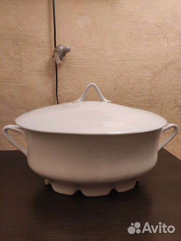 Фарфоровая супница 1930-40 е.г.г,капельник