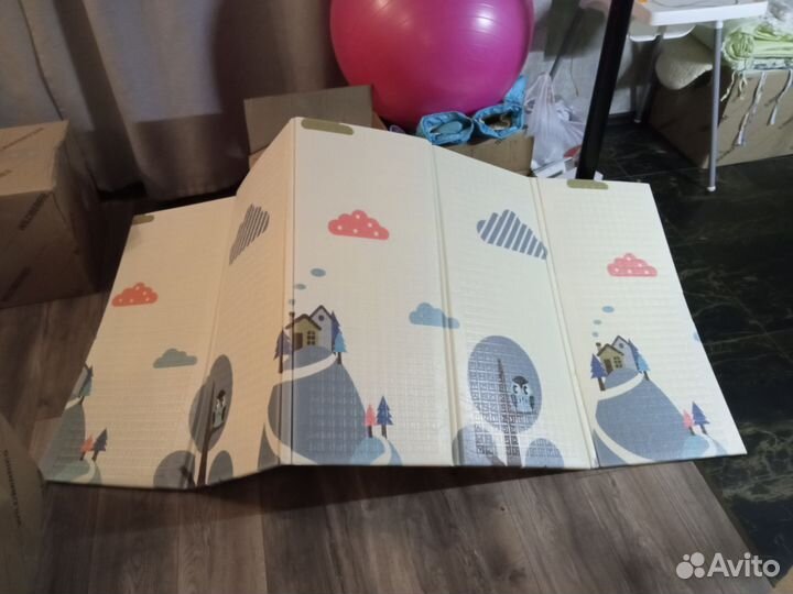 Детский коврик для ползания складной