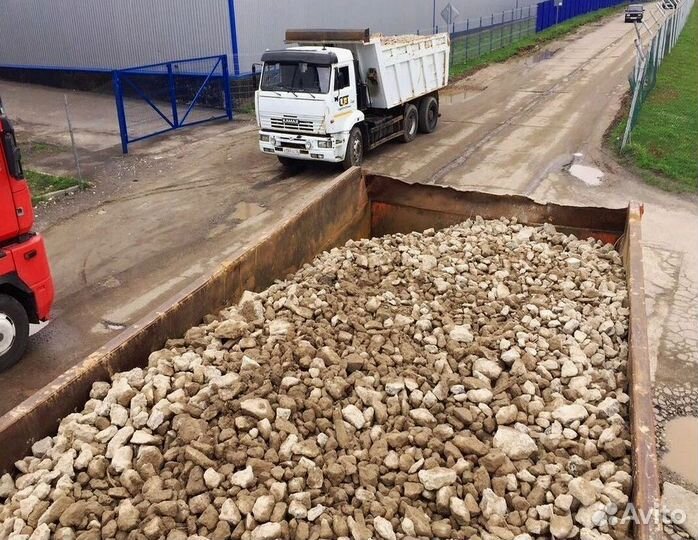 Щебень гравийный с доставкой