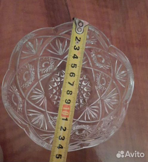 Салатник ваза конфетница хрусталь