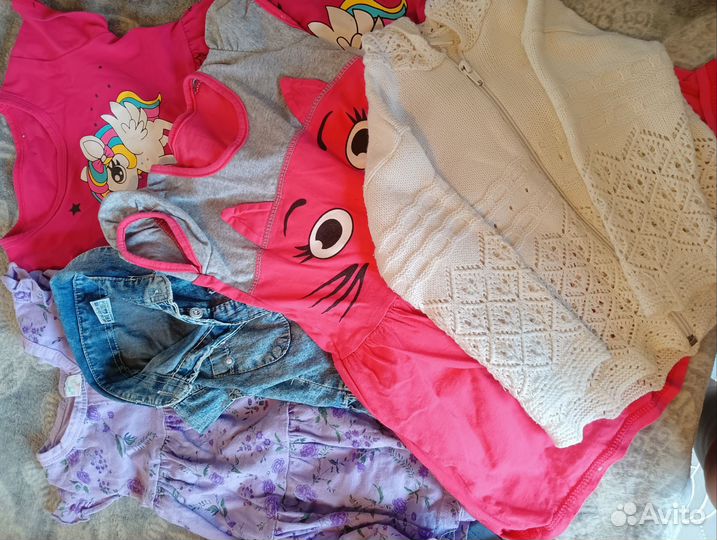 Детские вещи пакетом на девочку 92