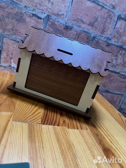 Копилка-фоторамка домик