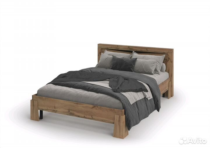 Спальня Паола Кровать 1.4 с ортопедом кр 702 (Дуб