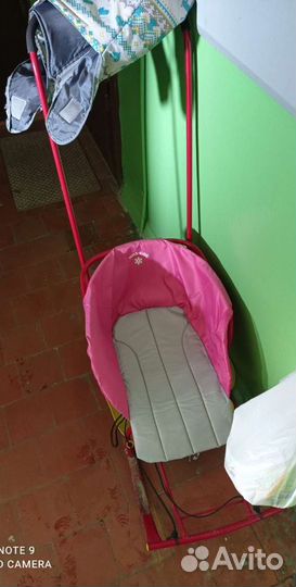 Детские санки с чехлом