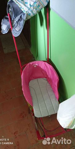 Детские санки с чехлом