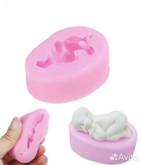 Молды силиковоные Мишка, Эскимо, Младенец