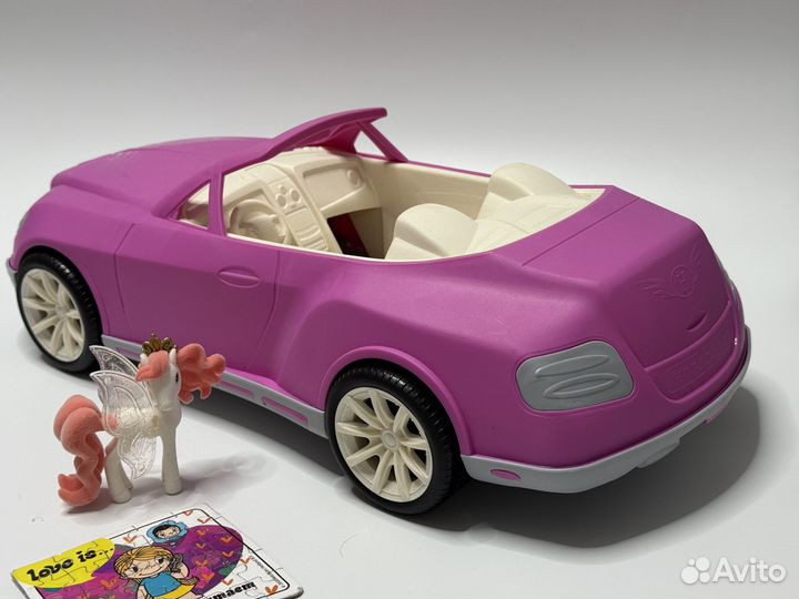 Игрушка машина кабриолет розовый