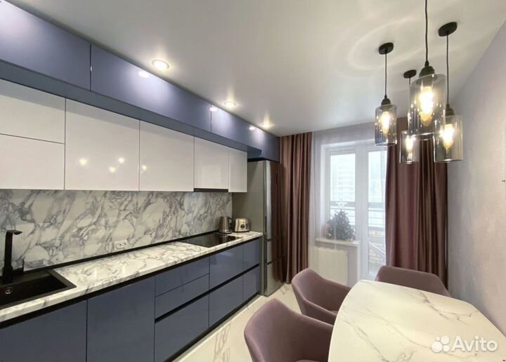 Кухня Сиреневая на заказ собственное производство