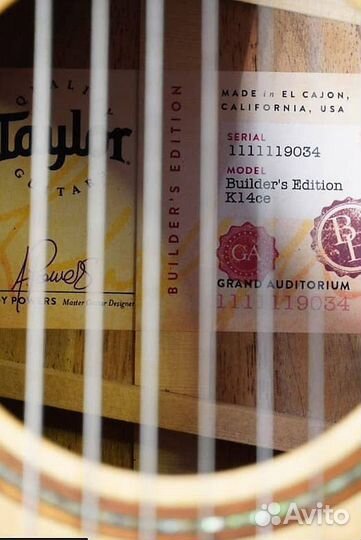 Taylor K12ce Builder's Edition V-Class (США)