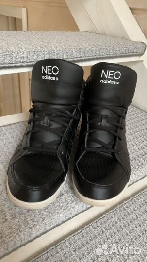 Adidas neo court evo mid Кроссовки кожаные мужские