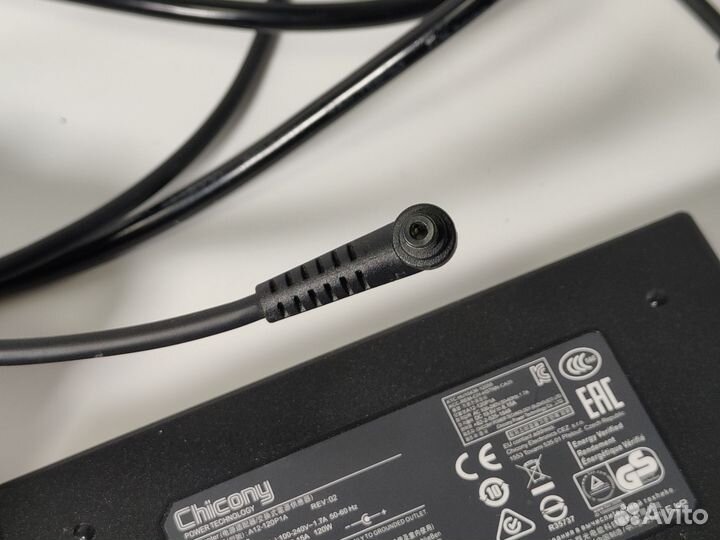 Блок питания 120w 19.5v 6.15A 5.5x2.5 мм