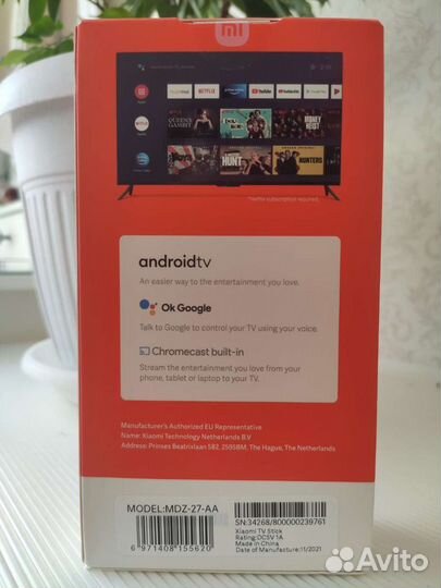 Xiaomi Mi TV Stick 4K 2/8GB Новая