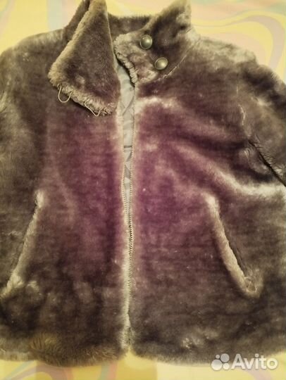 Полушубок женский из искусственного меха