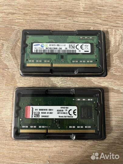 Оперативная память ddr3 4 gb Samsung Kingston
