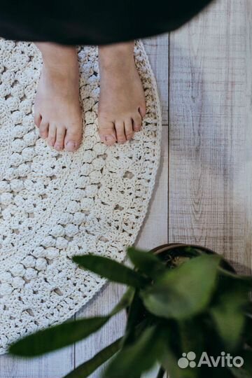 Вязаный ковер