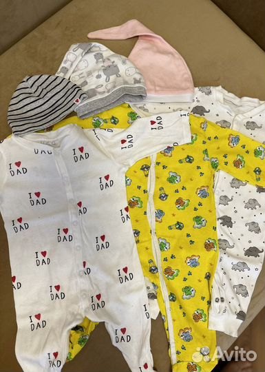 Кокон для новорожденных и комбинезоны