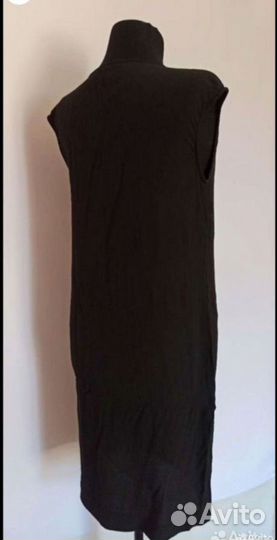 Платье Stefanel 46 чёрное прямое