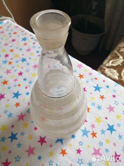 Графин(без крышечки) 600 мл.с позолотой