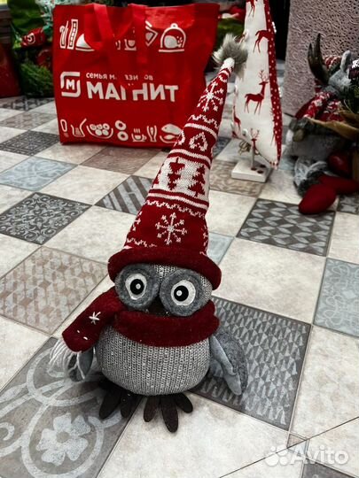 Сова новогодняя