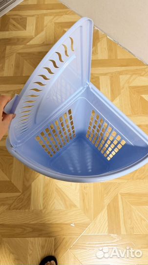 Корзина для белья, игрушек пластиковая