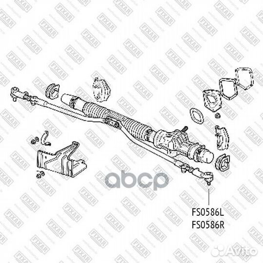 Наконечник рулевой тяги FS0586L fixar