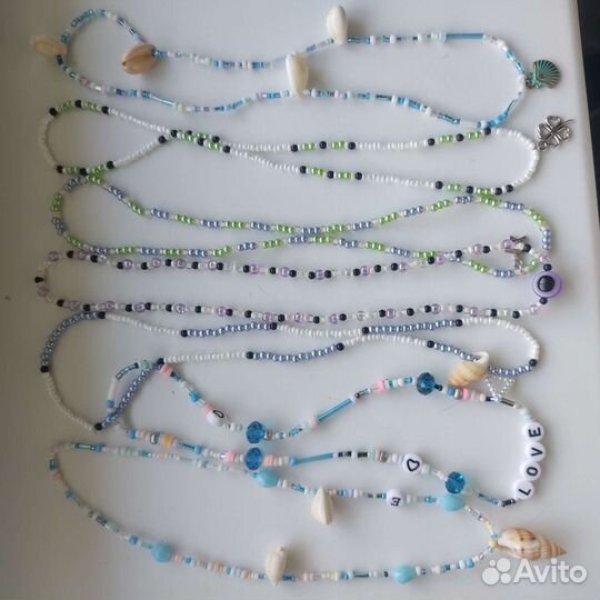 Украшения из бисера, чокеры, браслеты