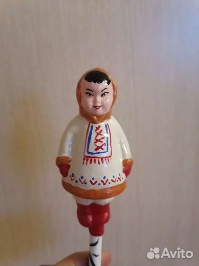 Елочные игрушки СССР чукча, ненец, якут