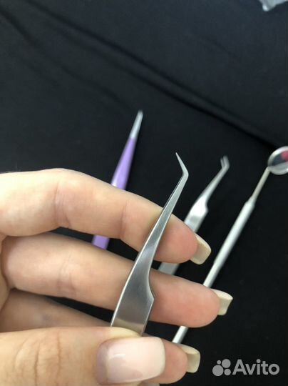 Пинцет для наращивания ресниц