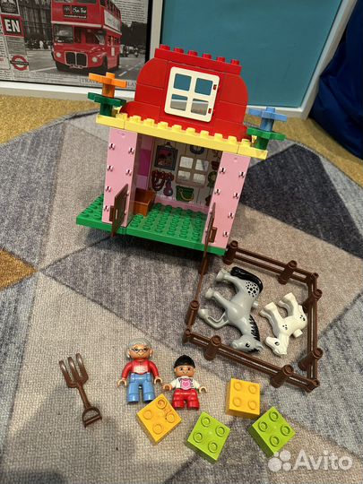 Lego duplo аэропорт, поезд, семья, ферма, конюшня