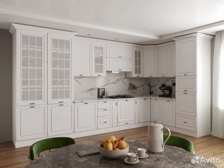 Цена за весь Белый кухонный гарнитур