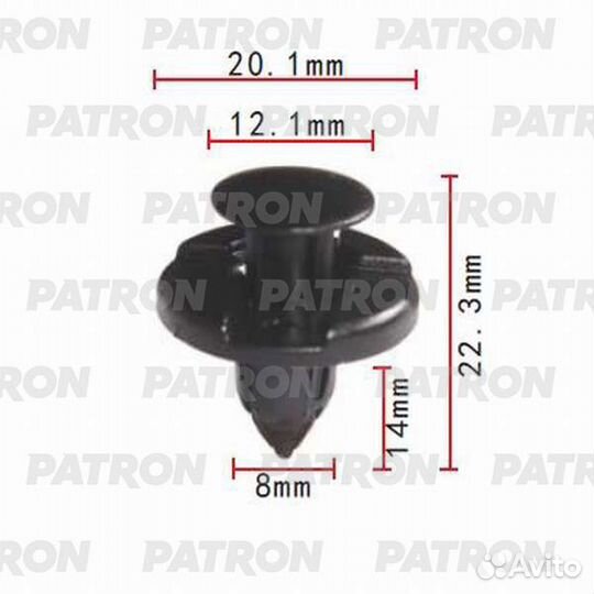 Patron P37-0002 Клипса пластмассовая Acura Honda I