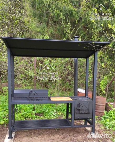 Мангал loft с крышей